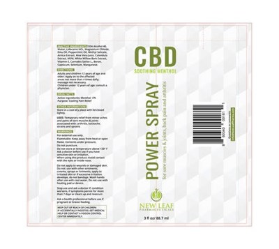 Cbd Power Spray (Power Spray Label)